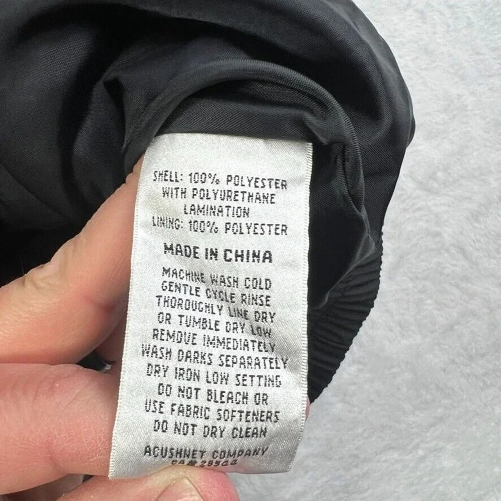 FootJoy FJ Men's Windbreaker Jacket Golf XL Long Sleeve Pullover Black‎ *READ*